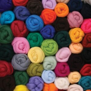 Corriedale Wool Fibre 10 gram package